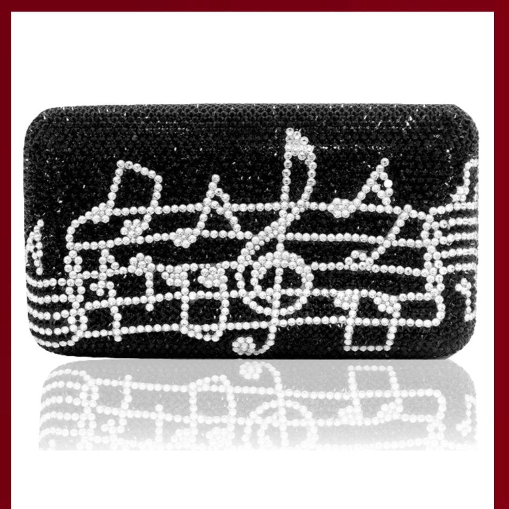 Stunning! Crystal Music Purse Gift Wedding
